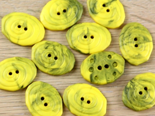 Dill Irregular Buttons (Value Pack) Yellow