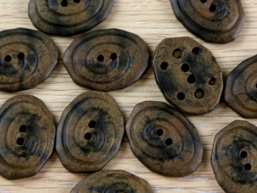 Dill Irregular Buttons (Value Pack) Dark Brown