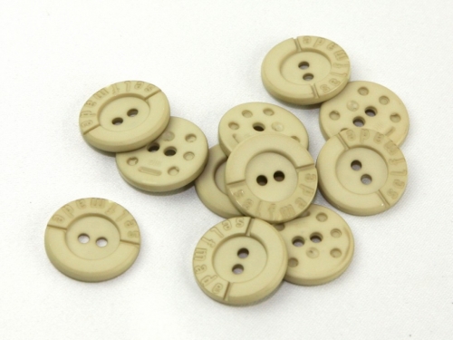 Dill Round Selfmade Buttons (Value Pack) Beige