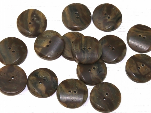 Dill Round Matte Buttons (Value Pack) Brown