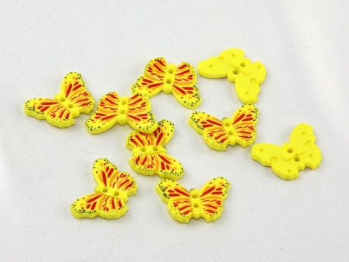 Dill Butterfly Buttons (Value Pack) Yellow