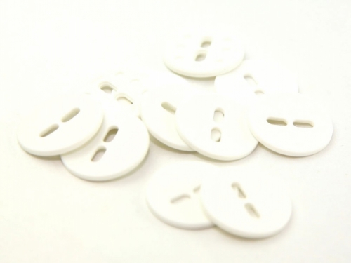 Dill Round Matte Buttons (Value Pack) White