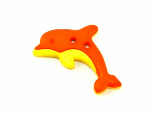 Dill Dolphin Buttons (Value Pack) Orange & Yellow