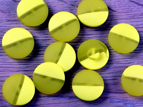 Dill Round Shank Buttons (Value Pack) Yellow