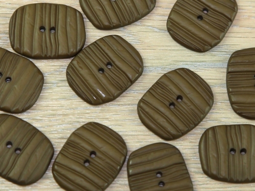 Dill Oval Textured Buttons (Value Pack) Earth Brown