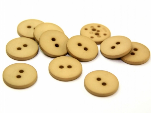 Dill Round Matte Buttons (Value Pack) Camel Brown