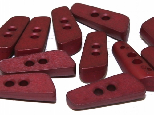 Dill Plastic Toggle Buttons (Value Pack) Wine