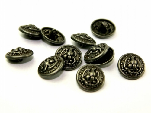 Dill Metal Eagle Buttons (Value Pack) Antique Silver