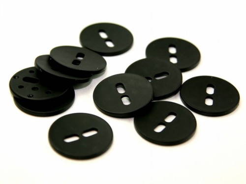 Dill Round Matte Buttons (Value Pack) Black