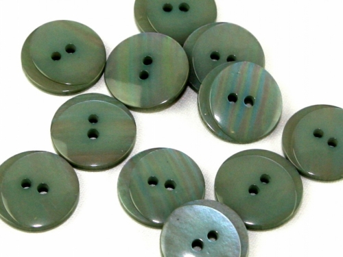 Dill Pearlised Round Buttons (Value Pack) Grey