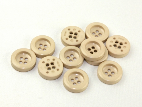Dill Chunky Coat Buttons (Value Pack) Beige