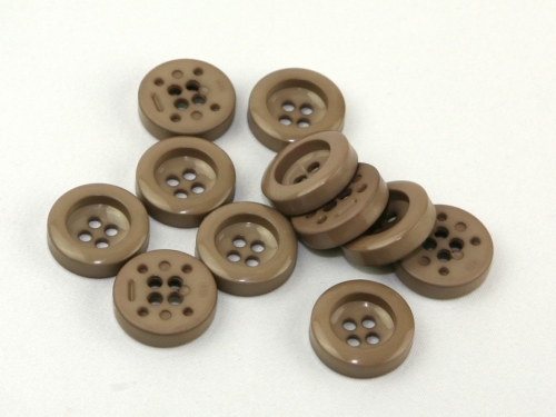 Dill Chunky Coat Buttons (Value Pack) Taupe