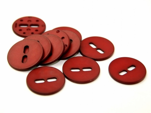 Dill Round Matte Buttons (Value Pack) Wine Red