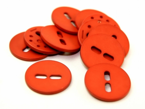 Dill Round Matte Buttons (Value Pack) Rust Orange