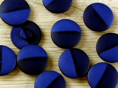 Dill Round Shank Buttons (Value Pack) Navy Blue