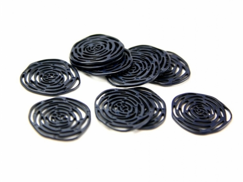 Dill Delicate Rose Buttons (Value Pack) Navy Blue