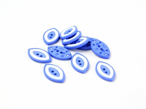 Dill Two Tone Eye Buttons (Value Pack) Blue