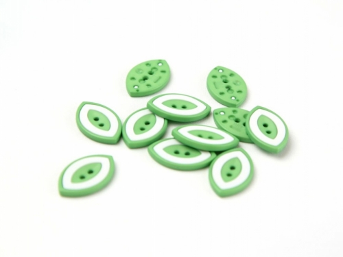 Dill Two Tone Eye Buttons (Value Pack) Green