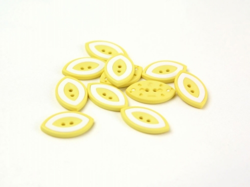 Dill Two Tone Eye Buttons (Value Pack) Yellow