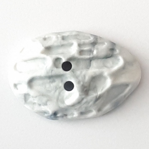 Dill Irregular Plastic Buttons (Value Pack) White Grey