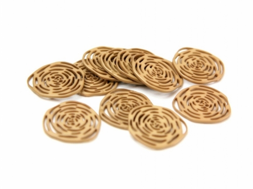 Dill Delicate Rose Buttons (Value Pack) Camel