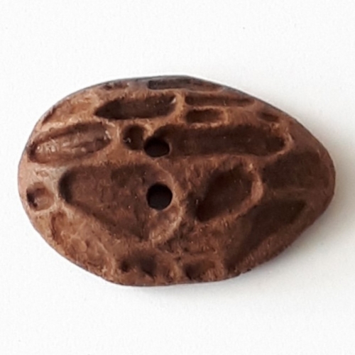 Dill Irregular Plastic Buttons (Value Pack) Brown