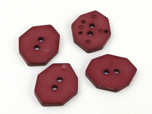 Dill Glossy Irregular Buttons (Value Pack) Plum