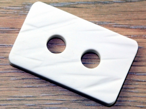 Dill Textured Rectangle Buttons (Value Pack) White