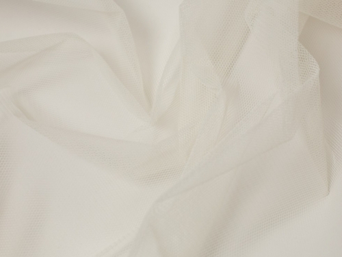Super Stiff Dress Net Fabric Ivory
