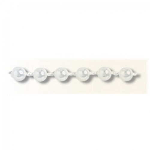 Trimits Round Plastic Bead Trim (Value Roll) White