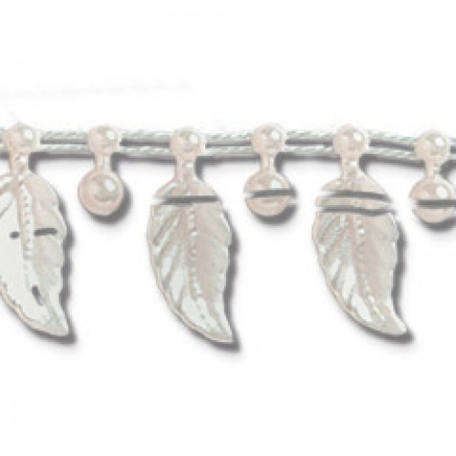Trimits Leaf Drop Plastic Bead Trim (Value Roll) Pearl