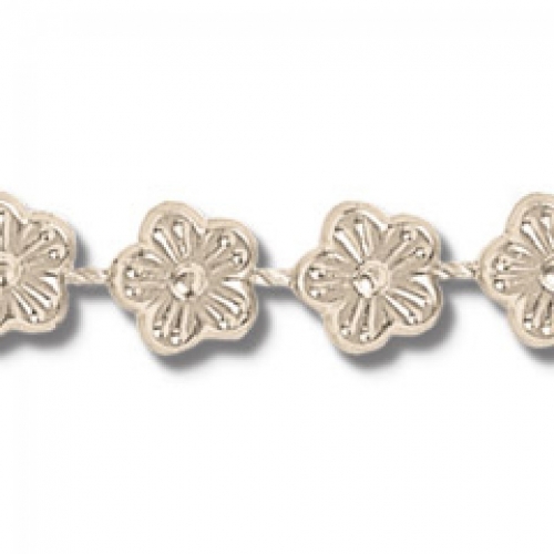 Trimits Flower Plastic Bead Trim Ivory