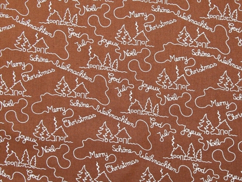 Deadstock 100% Cotton Poplin Fabric Brown