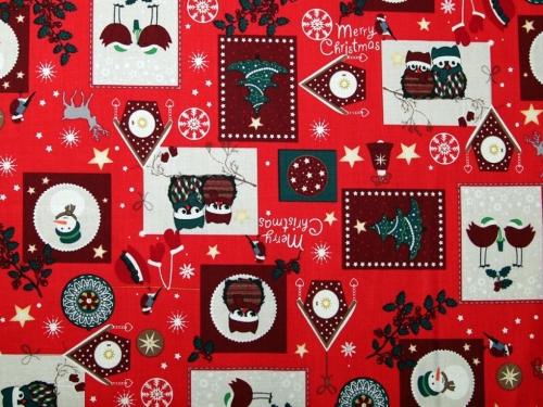 Deadstock 100% Cotton Poplin Fabric Red