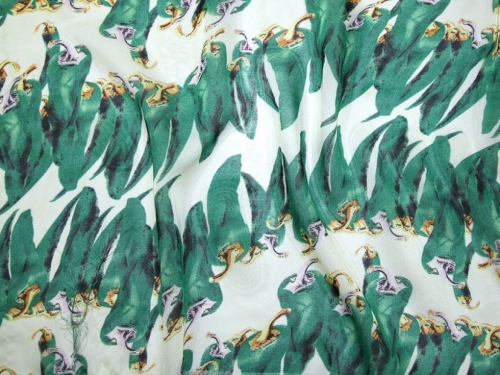 Deadstock Sheer Chiffon Fabric Green