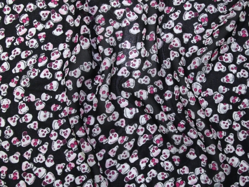 Deadstock Sheer Chiffon Fabric Black