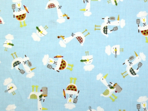 Deadstock 100% Cotton Fabric Aqua