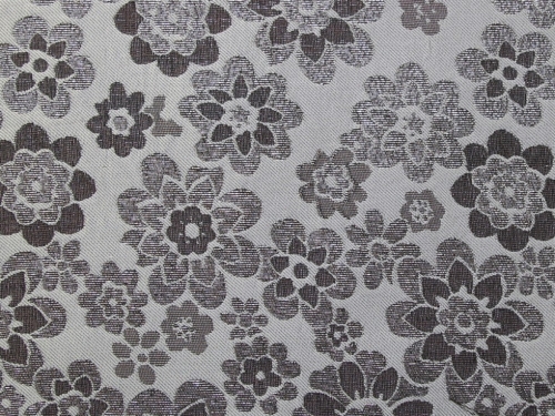 Deadstock Metallic Woven Brocade Fabric Taupe