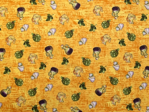 Deadstock 100% Cotton Fabric Gold