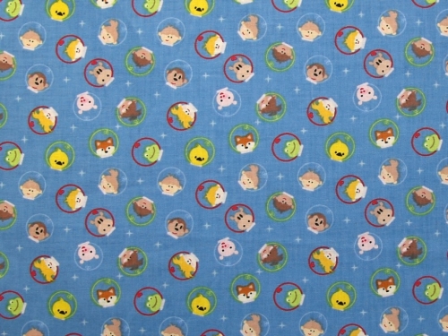 Deadstock 100% Cotton Fabric Blue