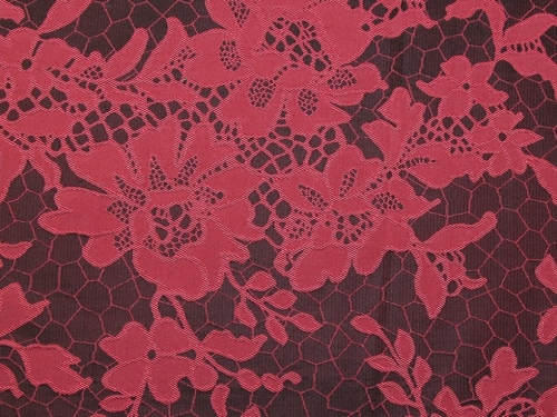 Deadstock Woven Brocade Fabric Pink