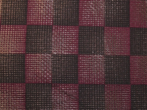 Deadstock Metallic Woven Brocade Fabric Wine & Copper
