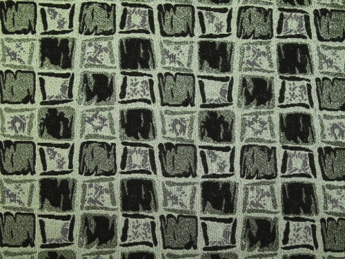 Deadstock Metallic Woven Brocade Fabric Light Green