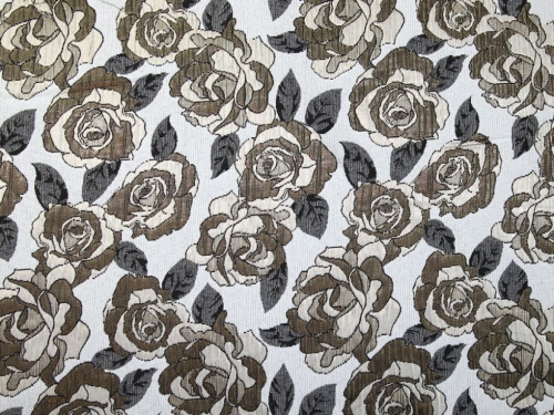 Deadstock Metallic Woven Brocade Fabric Gold