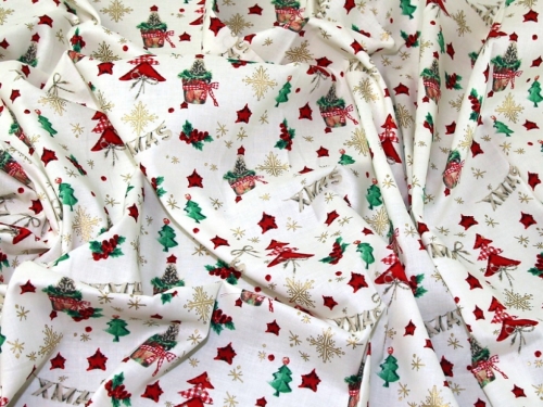 Deadstock 100% Cotton Fabric Cream