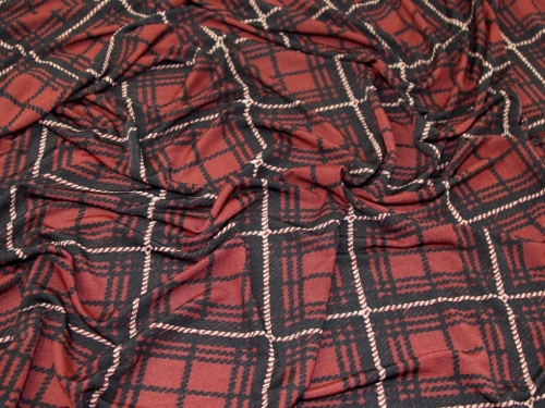 Deadstock ITY Silky Stretch Knit Fabric Rust