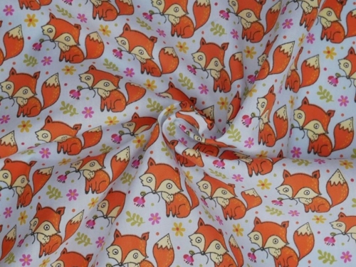 Printed Polycotton Fabric Sky