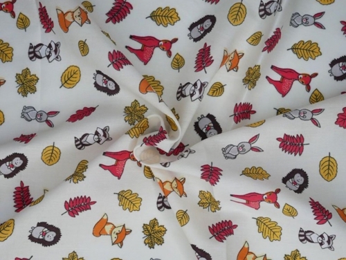 Printed Polycotton Fabric Cream