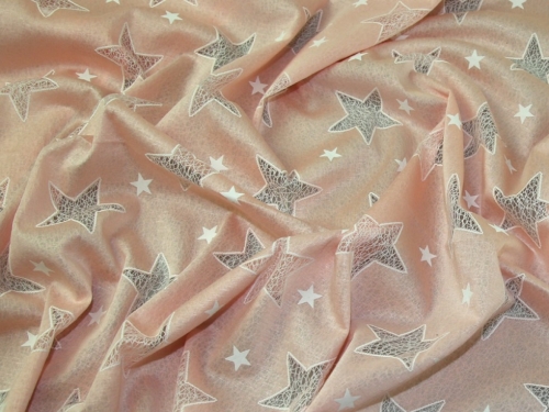 Deadstock Textured Stretch Knit Fabric Peach