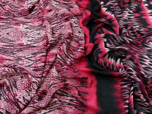 Deadstock Sheer Chiffon Fabric Pink